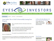 Tablet Screenshot of eyesoninvestors.com